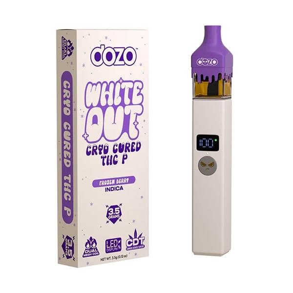 dozo white out thc p disposable 35g